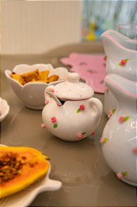 Açucareiro artesanal mini flor