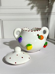 Açucareiro artesanal mini frutinhas