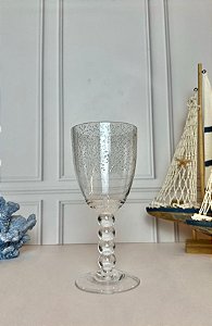 Taça Acrílico com Bolas e Bolhas - Transparente