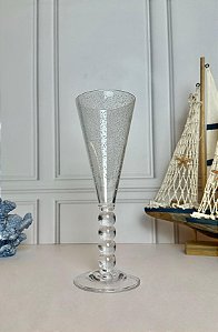 Taça Champanhe Acrílico Com Bolas e Bolhas