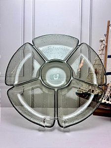 Petisqueira acrílica detalhe bolhas