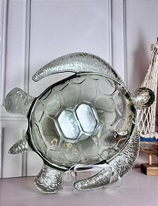 Petisqueira em acrílico formato de tartaruga PE