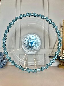 Saladeira acrílico coral