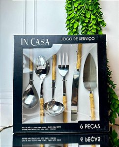 Faqueiro inox natural - 6 peças