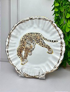 Prato sobremesa Jaguar dore