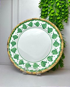 Prato raso colorful handmade verde 2