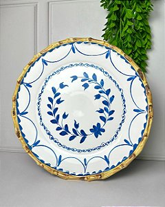 Porta torta colorful handmade azul