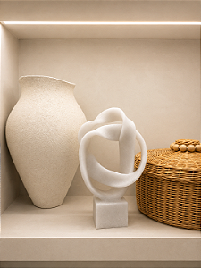 Escultura em Resina Branca