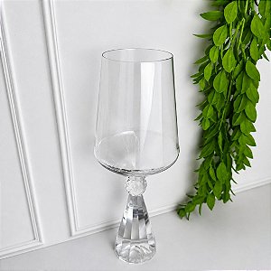 Taça vidro diamond transparente 595 ml