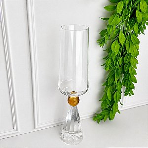 Taça vidro diamond champanhe âmbar 305 ml