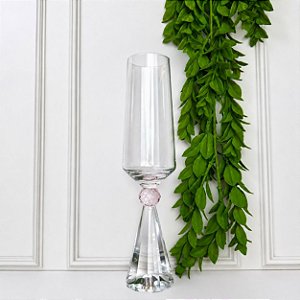 Taça vidro diamond champanhe rosa 305 ml