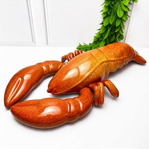 Lagosta decorativa cerâmica