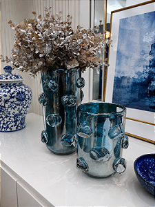 Vaso Vidro Azul - P