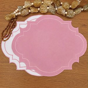 Americano moldura rosa bebê