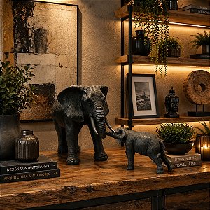 Escultura elefante em poliresina G