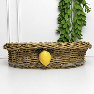 Cesta oval padeira limão