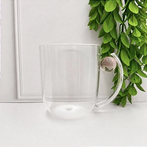 Caneca borossilicato esfera rosa 460 ml
