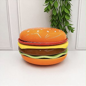 Hambúrguer multicolorido