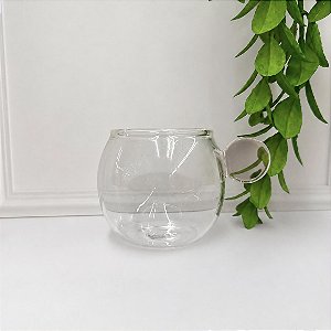 Xícara borossilicato esfera rosa 100 ml
