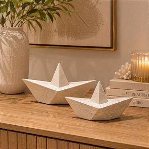 Escultura barco em polirresina M