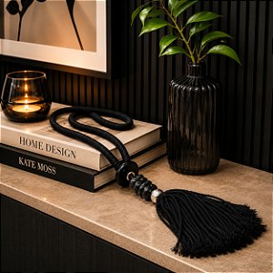 Colar corda preto