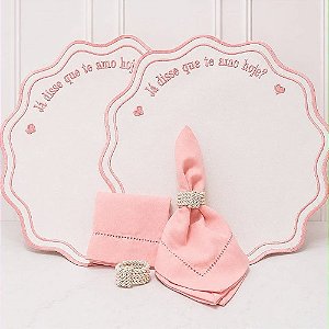 Kit mesa posta "já disse que te amo hoje" (compre por número de lugares)