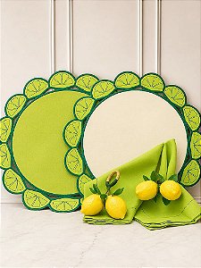 Kit mesa posta Limão (Compre por número de lugares)