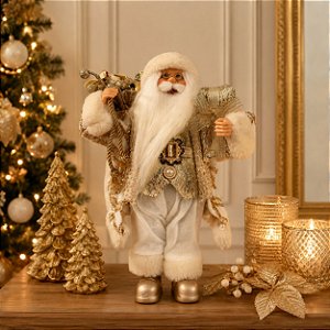 PAPAI NOEL EM PÉ CHAMPANHE