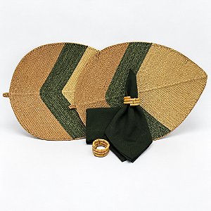 Kit mesa posta folha floresta