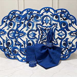 Kit mesa posta D&G Azul (compre por número de lugares)