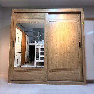 ROUPEIRO CASAL 2 PORTAS C/ ESPELHOS CASTANHO - TRIPOLI