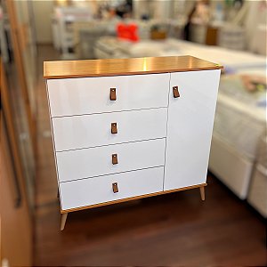 COMODA/SAPATEIRA JUJUBA - BRANCO/NATURE