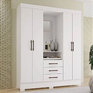 ROUPEIRO CAPELINHA ONIX BRANCO 100% MDF