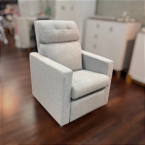 POLTRONA E. F. RECLINAVEL ALICE LINHO CINZA