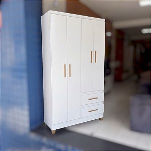 GUARDA ROUPA PALERMO - BRANCO C/ PE