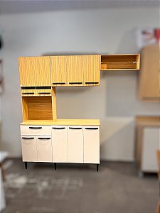 COZINHA MODULADA PREMIUM DORA - RIPADA / OFF WHITE