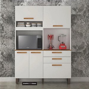 ARMARIO VIENA 5 PORTAS 100% MDF - BRANCO