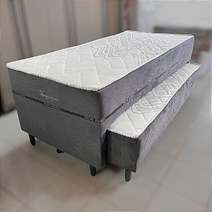 CAMA SOLTEIRÃO COM AUXILIAR VANCOUVER PREMIUM | 1,88M X 88CM