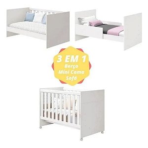 BERÇO KATATAU FLEX BRANCO FOSCO