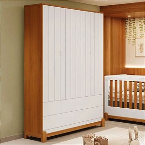 ROUPEIRO LOTUS 4 PORTAS - BRANCO FOSCO / SAVANA