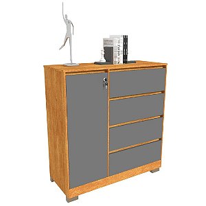 COMODA BETIS - FREIJÓ / GRAFITE