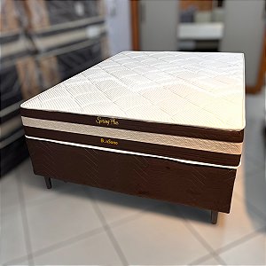 CAMA BOX DE CASAL SPRING FLEX 138 - COLCHÃO + BASE