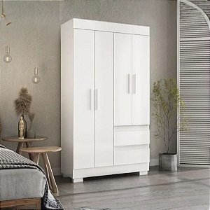 ROUPEIRO DE SOLTEIRO 4 PORTAS - MAYA BRANCO
