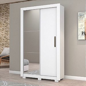 ROUPEIRO APOLLO 2 PTS - PE/ESPELHO BRANCO
