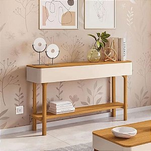 APARADOR FIERO 1.36 - OFF WHITE/CINAMOMO