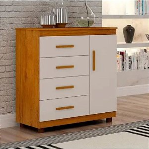 COMODA MUNIQUE C/SAPATEIRO SPECIAL - CINAMOMO/OFF