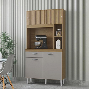 KIT COZINHA DUDA - CINAMOMO / OFF WHITE