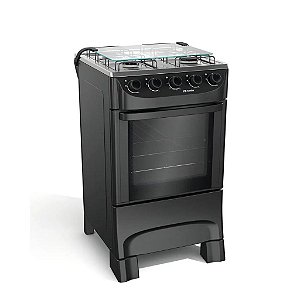 FOGÃO MUELLER MODERATTO 4 BOCAS - PRETO FOSCO