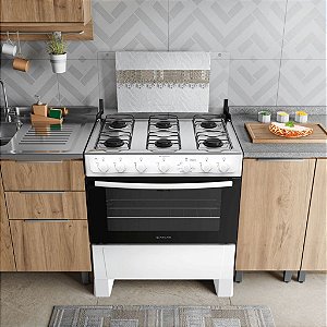 FOGAO GAS 6Q MILAO PLUS BCO 25