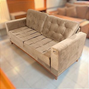 SOFA NILO VELUDO DELUXE BEGE